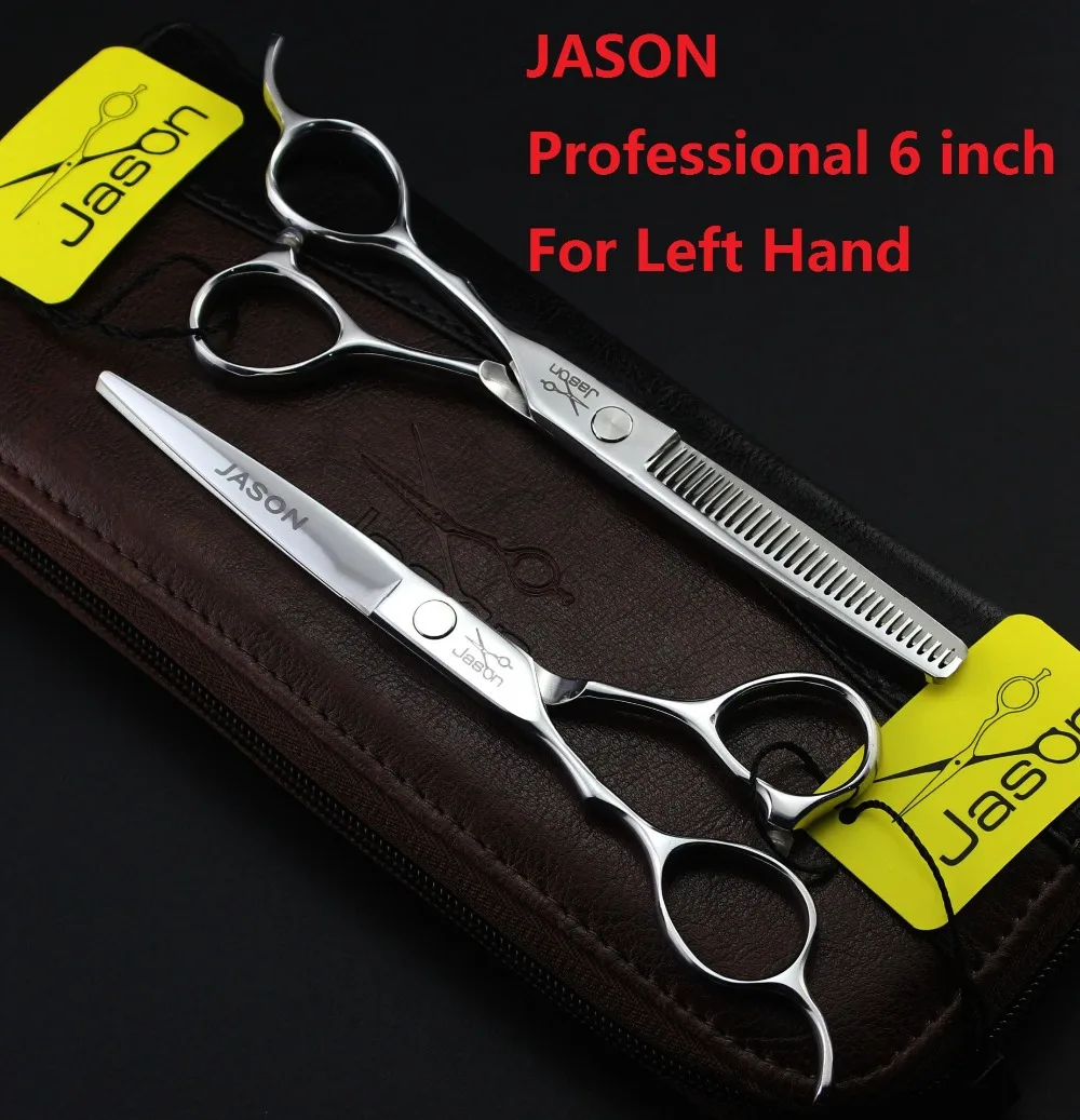 

NEW!!Jason 6 incn Professional Left Handed Hair Scissors hairdressing Cutting Thinning scissors barber shears tijeras peluquero