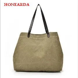 

Casual handbags ladies simple canvas shoulder bag women's large-capacity multi-layer canvas bag