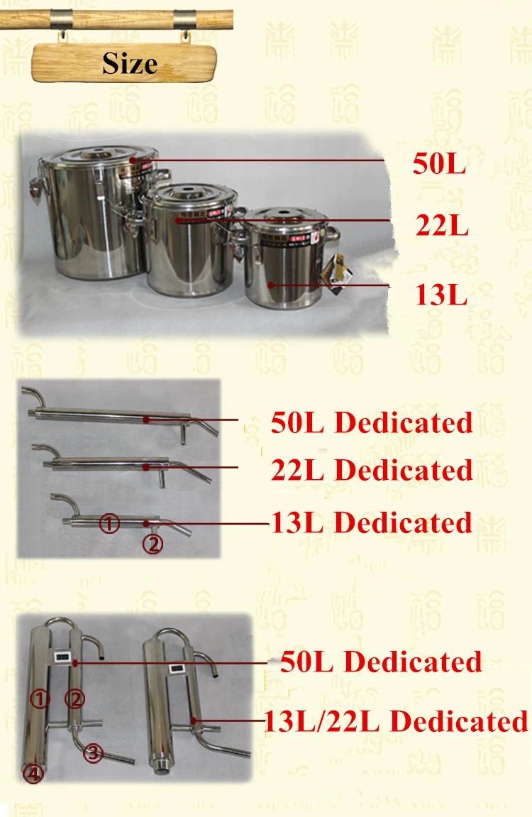 50л домашний полный комплект дистилляционная колонка с баком бар алкогольный самогон Hooch водка виски бренди дистиллятор вода сок и т. Д