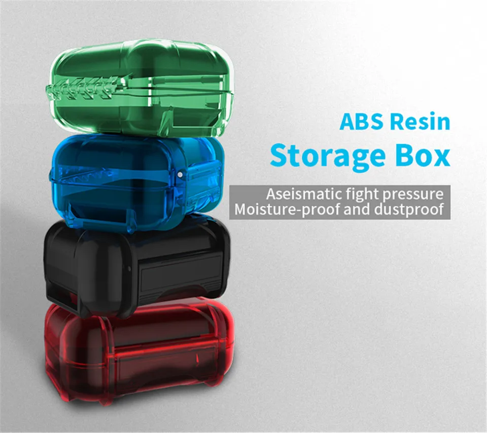 KZ ABS смола коробка для хранения красочный портативный держатель коробка для хранения подходит для оригинальных наушников влагостойкие мешки для наушников