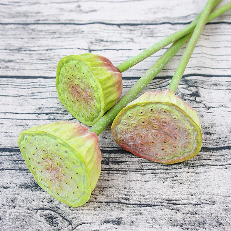 80 CM Simulation lotus flowers single branch lotus flower buds