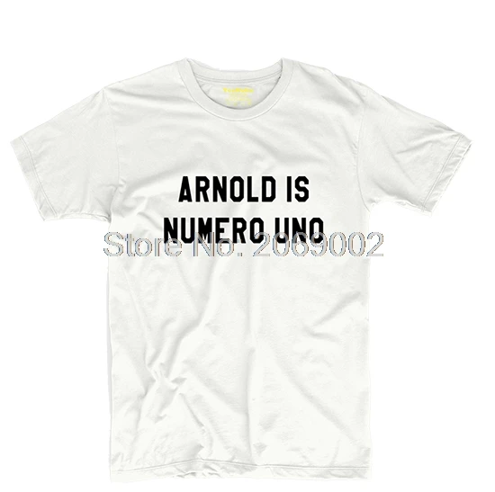 Arnold Is Numero Uno Mens & Womens Personalized T Shirt Tee Cosplay Teein TShirts from Men's Arnold Is Numero Uno Mens & Womens Personalized T Shirt Tee Cosplay Teein TShirts from Men's