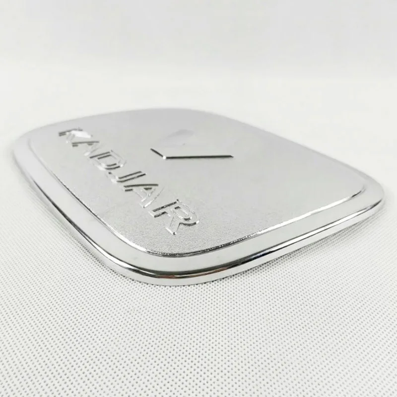 

ACCESSORIES FOR RENAULT KADJAR 2016 2017 CHROME CAR OIL FUEL TANK CAP TRIM COVER STICKER CAR STYLING