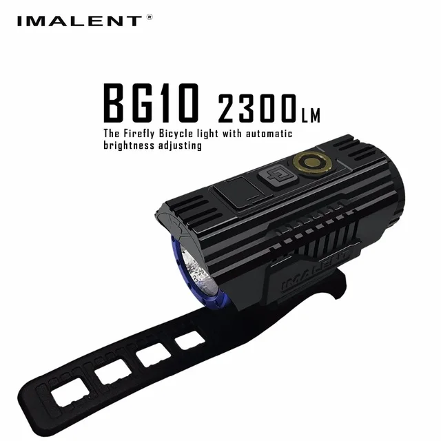 

1pc best price IMALENT BG10 LED USB Charging Flashlight Bike Light CREE XHP50 2300LM LED OLED Screen Waterproof Bicycle Light +