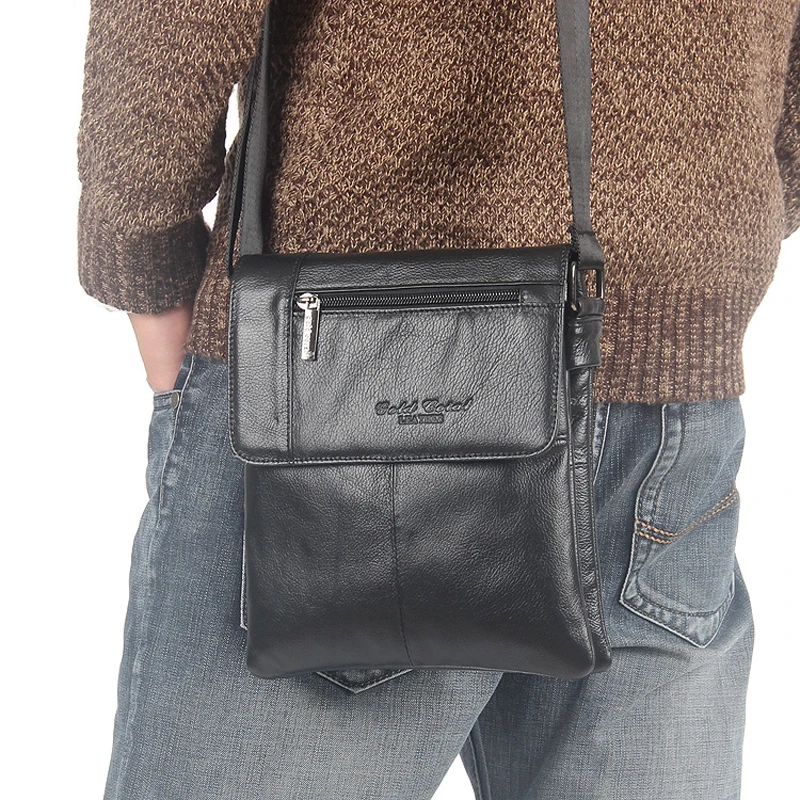 

2015 Famous designer brand gold coral genuine leather messenger bags for men shoulder bags male crossbody bags cowhide handbags