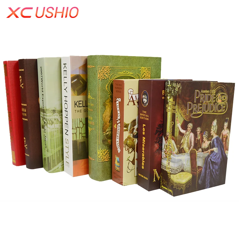 

XC USHIO Password Style Paper Book Safe Deposit Box Creative Piggy Bank Simulation Cash Money Jewellery Storage Box Organizer