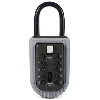 

Lock Picks 10-Digit Combination Lock Safe Storage Box Combination Padlock Portable Key Safe Box Key Holder For Home Outdoor Used