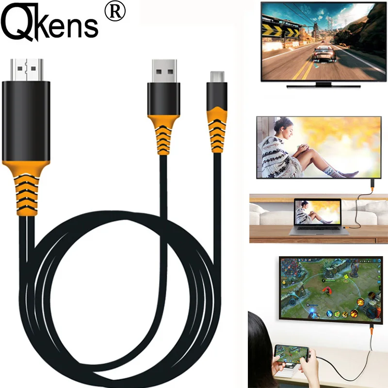 

USB Type C HDMI Cable HDTV AV Video Adapter For Macbook LG G5 Samsung Galaxy S10+ S10e S9+ S8+ Note9 Note 8 Android Phone to TV