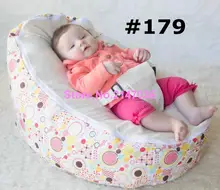Popular Sprinkles cream seat Polyester Baby Bean Bag for Sleep Baby Bean Bag Chair OEM