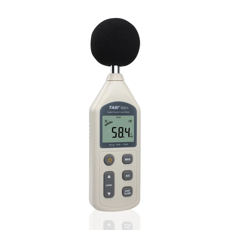 

TASI-8824 Digital Sound Level Meter Noise Tester 30-130dB noise tester with LCD Free shipping