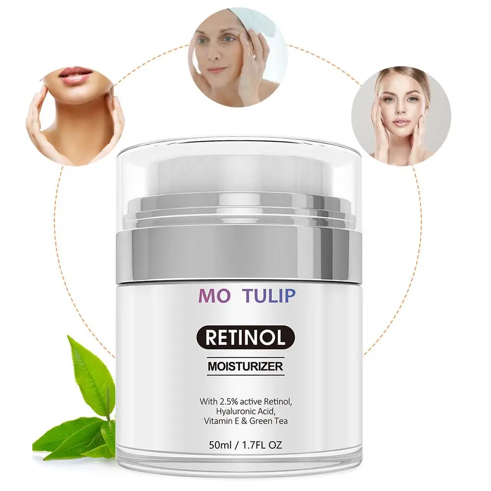 50 мл Mabox Retinol 2.5% увлажнитель для лица крем с гиалуроновой кислотой антивозрастной разглаживает морщины Витамин Е коллаген разглаживающий