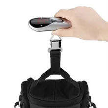 110lb/50 кг Нержавеющая сталь весы Портативный электронный Чемодан весы ЖК-дисплей Дисплей баланс цифровые часы цифровые Вес весы