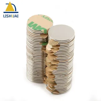 

D15 x 1 mm with 3M Adhesive Small Rare Earth Magnet Powerful Round Neodymium Magnet Disc D15*1