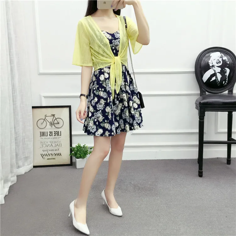 Chiffon elegante manga boleros cropped shrug xale