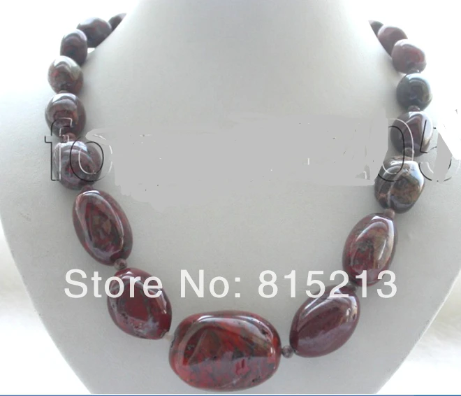 

ddh001088 Natural 40mm Baroque Brown Agate Necklace