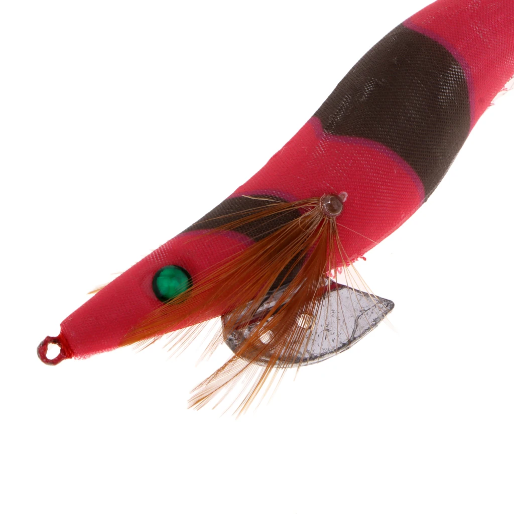 3.5# Squid Jigs Glow in Dark Luminous Fishing Lures Artificial Baits Shrimp Squid Jigs Hooks 13.5cm 21g 