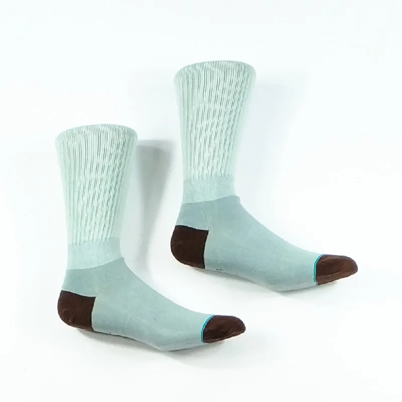 

Men's Teal Block Old School Skate Socks USA Size 9-11, Euro Size 42-44