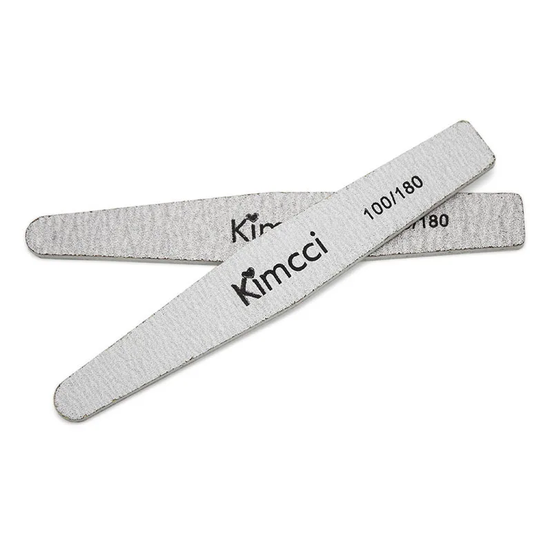 Kimcci 50 шт./лот, хорошее качество, пилочка для ногтей, инструменты для маникюра, шлифовальные блоки, тонкий буферный край, 100/180, инструменты для маникюра