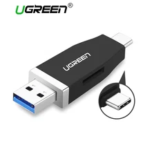 Ugreen USB c Card Reader USB 3.0 Micro SD/TF Тип c Multi чтения карт памяти Тип-c TF Картридер для MacBook USB-C card reader