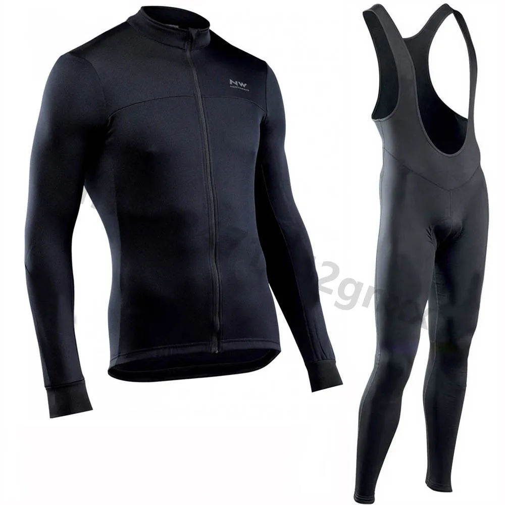 

NW Spring Long Sleeve Mens Cycling Jersey 2019 pro team Ropa Ciclismo Hombre Triathlon MTB Bike Cycling Clothing Bib Pants Set
