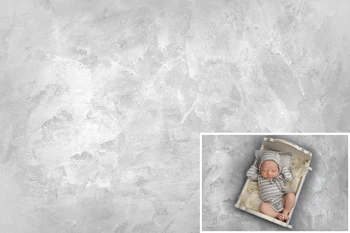 

HUAYI Gray Concrete Wall Photo Background for newborn kids Studio Props Photography Backdrops photocall Baby shower XT-7564