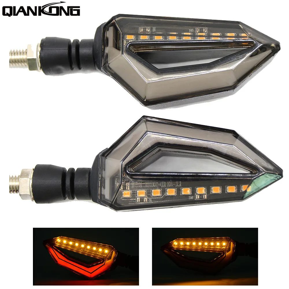 

Universal Motorcycle 12 LED Turn Signal Lights Blinker Front Rear Light For YAMAHA YZF R1 R6 R6S R3 R125 BMW K1200 RS GT R1100GS