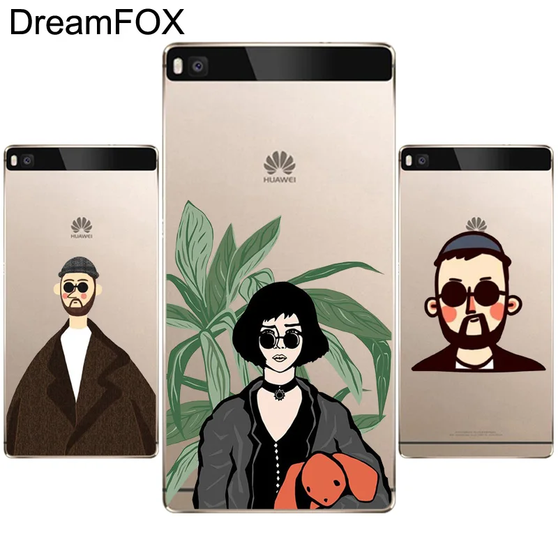 DREAMFOX L294 Леон Матильда Натали Портман Мягкий ТПУ силиконовый чехол для huawei P8 P9 P10