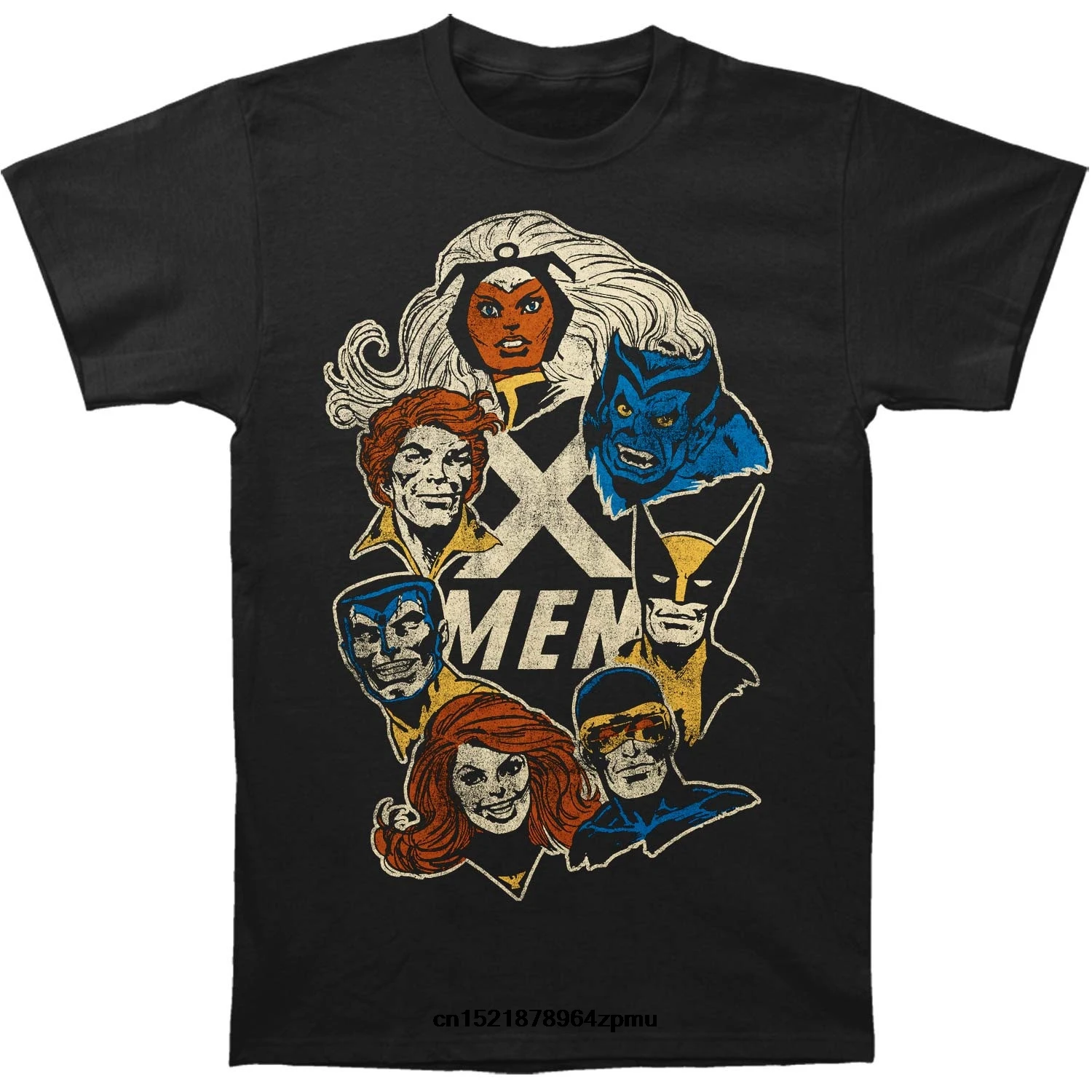 

funny t shirt men novelty tshirt X-Men Faces T-shirt