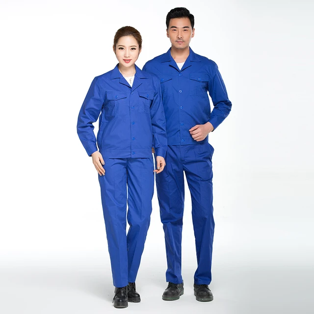 Unisex Long Sleeve Engineer Uniform Thin Auto Repair Work Wear Clothing