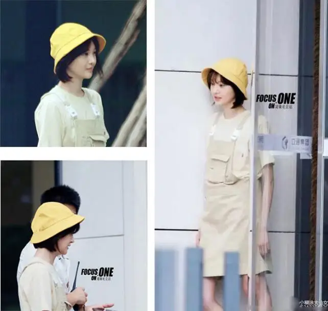 

hats Adult size Anime Dragon Maid Kanna Maruko Japanese Kindergarten Yellow Sun Hat Cosplay