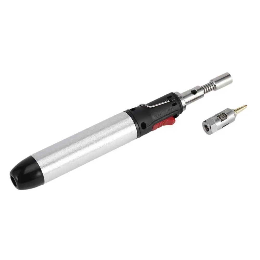 

12ml Gas Blow Torch Soldering Solder Iron Gun with Tool Tip Cordless Pen Burner Electronics DIY Tool
