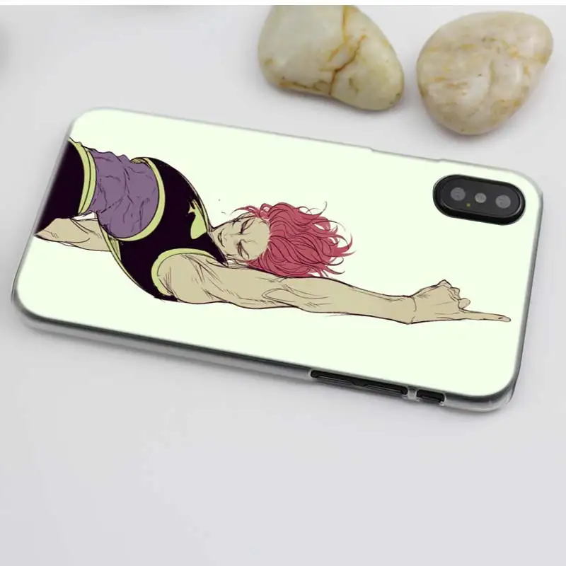 Чехол Hisoka Hunter Anime для iPhone XS Max XR X или 10 6S 7 7S 8 Plus 5S SE 5 4S 4 5C Жесткий прозрачный