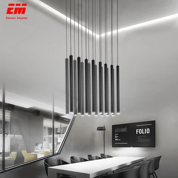 

15W led Pendant Lamp Long Tube lamp Kitchen Dining Room Shop Bar Decoration Cylinder Pipe Pendant Light Kitchen Lamp ZDD0008