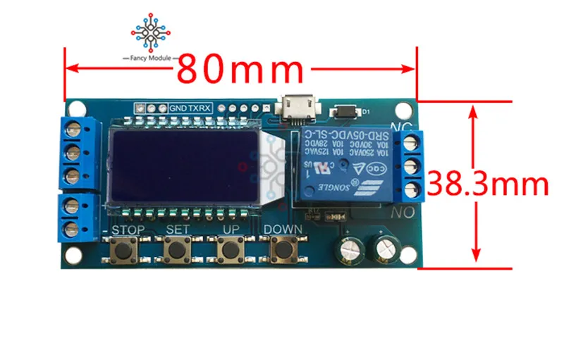XY-LJ02 реле с таймером модуль задержки выключения питания и запуска задержки цикла синхронизации цепи переключатель с ЖК-цифровым дисплеем