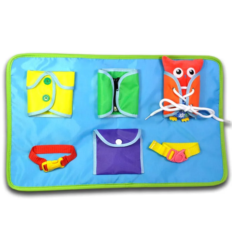  Baby daily life Learning dress Toys Puzzle Early teaching kindergarten teaching aids buckle button  - 32979968624