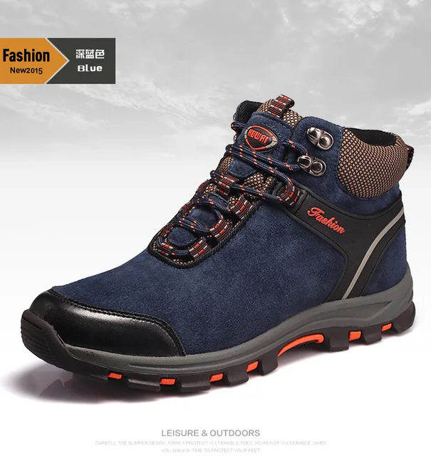 Kishoo Mens Waterproof Hiking Shoes Outdoor Waterproof Trekking Shoes ...