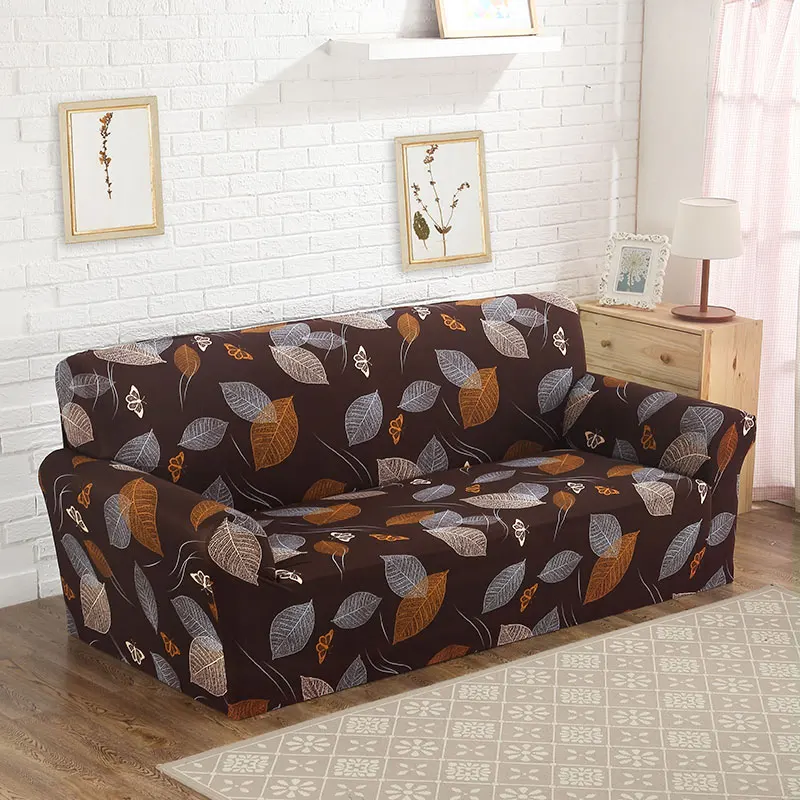 Эластичный чехол на диван плотно Обёрточная бумага все включено я в форме чехол на диван Чехол Дешевые растягивающиеся покрытия для мебели 1/2/3/4 местный 1 шт - Цвет: Color 2