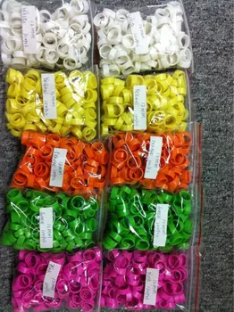 

10 colors 300pcs plastic racing pigeon rings 8MM/9MM/10MM