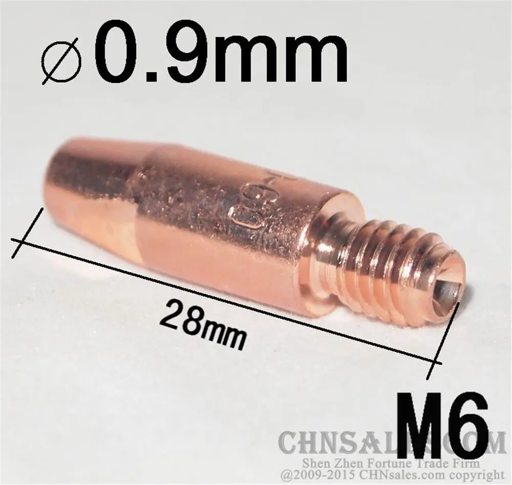 CHNsalescom 23 шт. MB 24KD MIG/MAG сварочный факел Контактный наконечник 0.9x28мм газовая