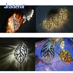 Jiaderui led1.5m 10 светодиодов гирлянда огни строки цвета: золотистый, серебристый листья Свадебная вечеринка подарок Мебель украшения сада