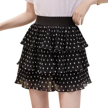 Корейская уличная юбка с высокой талией торт пышные Юбка-миди harajuku Новое поступление Мини-Юбка элегантная винтажная клетчатая юбка