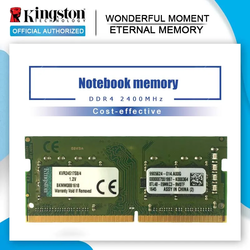 Оперативная память Kingston игровая Intel DDR4 8 ГБ 4 Гб 2400 МГц 1 2 в 260 Pin|Оперативная память|