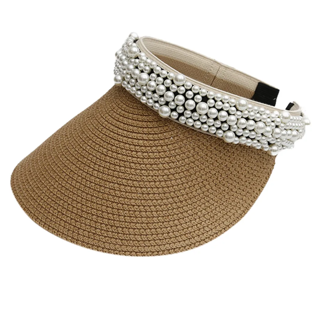 Пляжная шляпа с Защита от ультрафиолета, от солнца Шапки для Для женщин ультрафиолетовых лучей Компактная и стильная шляпа с широкими полями летняя соломенная шляпа ручной работы Панама Casquette