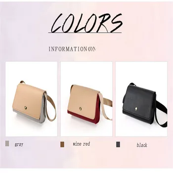 

Women Fasion Shoulder Bag Retro Contrast Color Small Square BagHandbag Purse