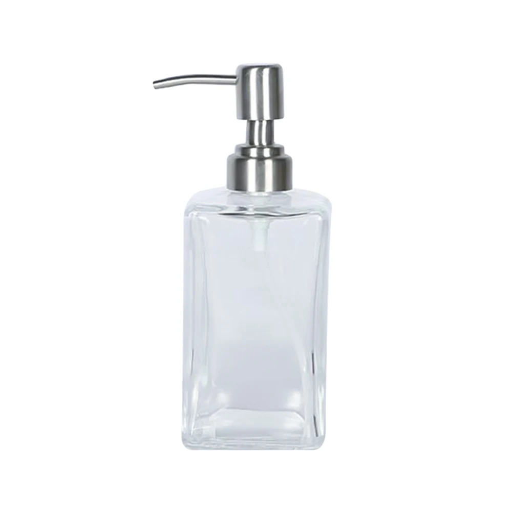

500ml Glass Empty Pump Dispenser Clear Bottle Makeup Container Press The Bottle High Quality New Arrival Travel Bottles