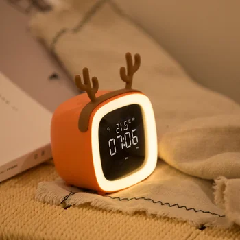 

Alarm Clock Changing Digital Desk Gadget Digital Night Clock Temperature & Calendar Snooze Function Alarm Clock 3DNZW02