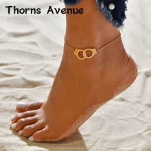 Шипы Avenue Мода ручной работы 2 цвета дружбы Винтаж летние пляжные богемные браслеты на ногу для женщин обувь девочек ювелирные изделия
