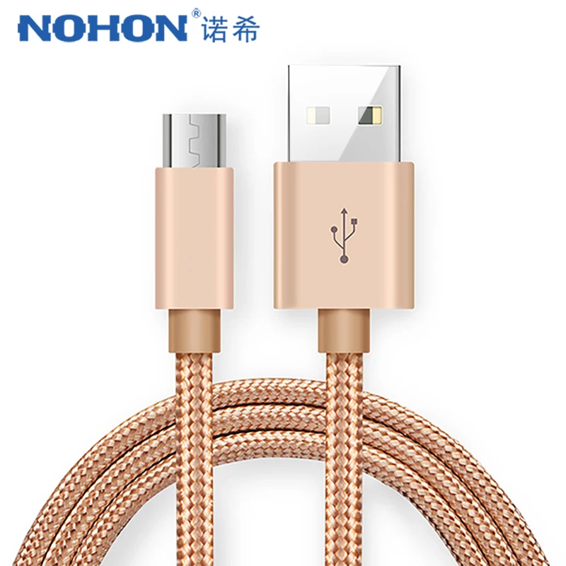 

NOHON Micro USB Cable Fast Charging Data Sync For Samsung Xiaomi Redmi Note 5 Pro Huawei Honor Android Mobile Phone Charge Cord