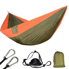 Ultra-Large 210T Parachute Hammock Double 2 Person Travel Camping Survival Tree Sleeping Hamaca Terrace Garden Furniture Rede