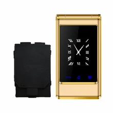 Flip dual screen 3.0″ original flip russian keyboard cheap senior touch mobile phone Phone Elder clamshell Cell phones H-mobile